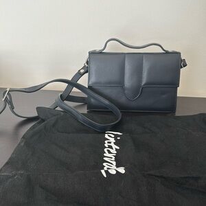 L’intervalle Navy Clutch - Leather